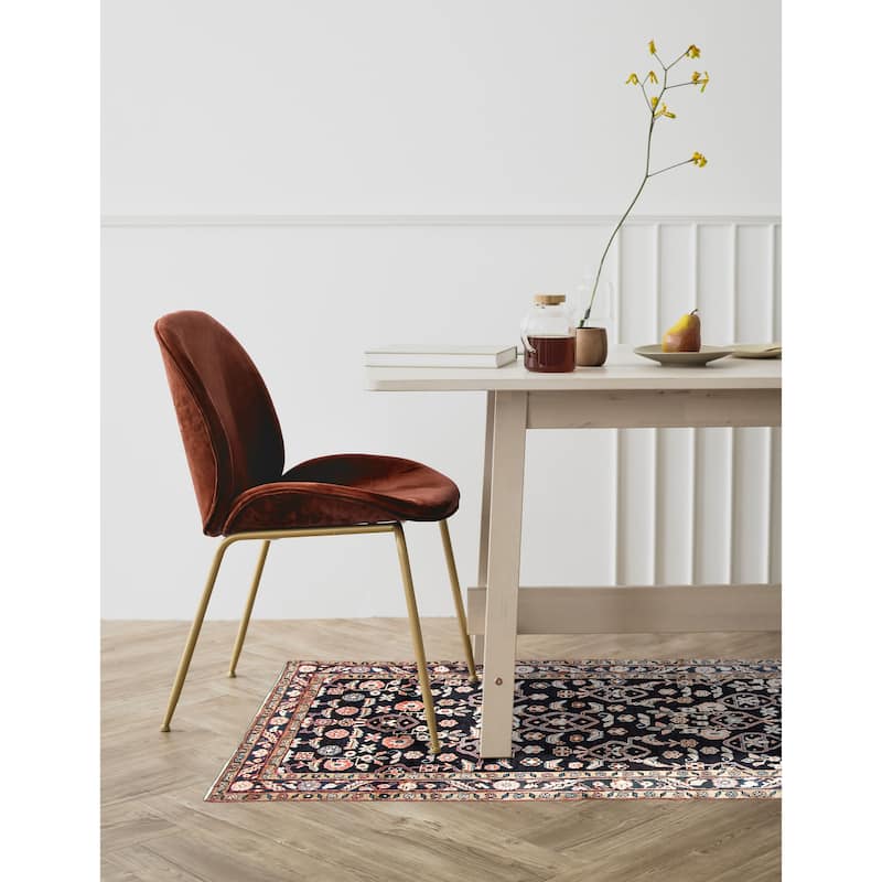 ECARPETGALLERY Hand-knotted Anadol Navy Wool Rug - 4'2 x 8'1