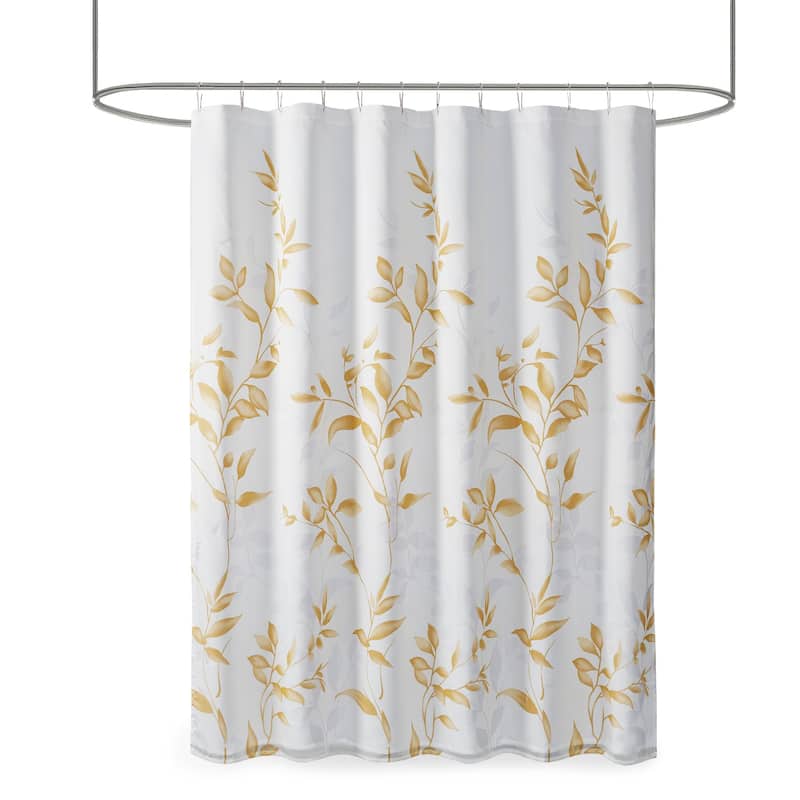 Madison Park Cecily Burnout Printed Shower Curtain
