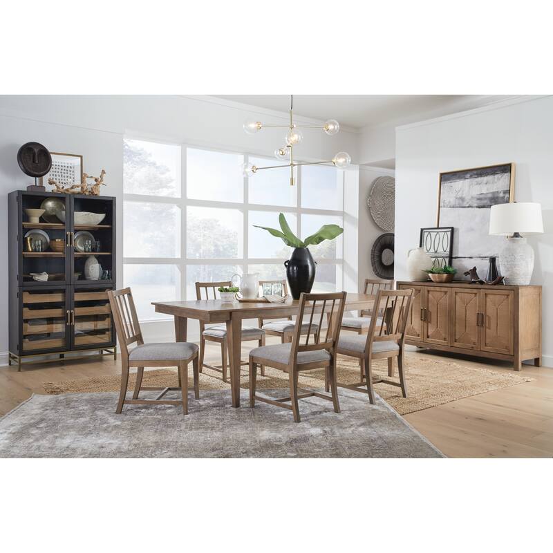 Magnussen Home Lindon Belgian Wheat Buffet - 64''W x 18''D x 34''H