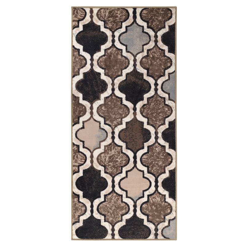 Superior Viking Contemporary Geometric Trellis Indoor Runner or Area Rug