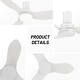 preview thumbnail 12 of 11, CARRO Haddington 45-inch Indoor Ceiling Fan with Light and Remote - N/A