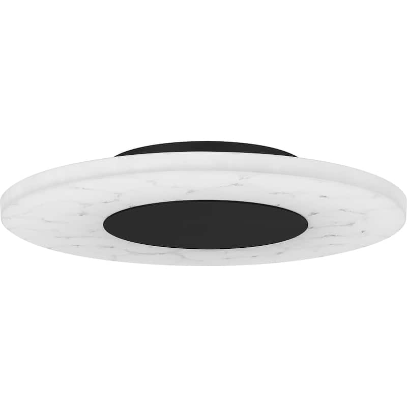 Rockwell Integrated LED Matte Black Flush Mount Light
