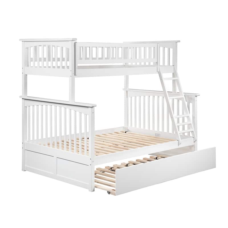 Columbia Bunk Bed Twin over Full with Full Trundle Bed