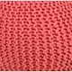 AANNY Designs Lychee Knitted Cotton Round Pouf Ottoman