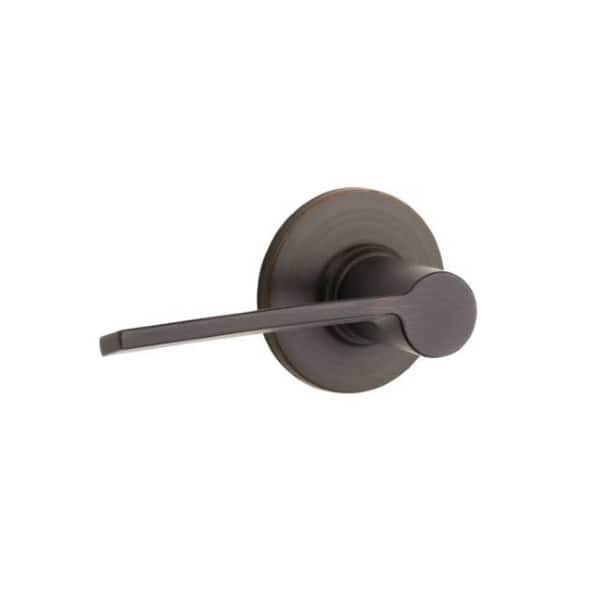 slide 2 of 3, Kwikset Palmina Passage Door Lever Set