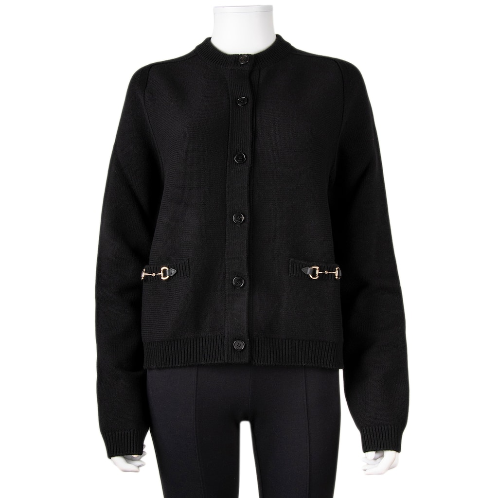 Gucci Wool Cashmere Cardigan with Horsebit