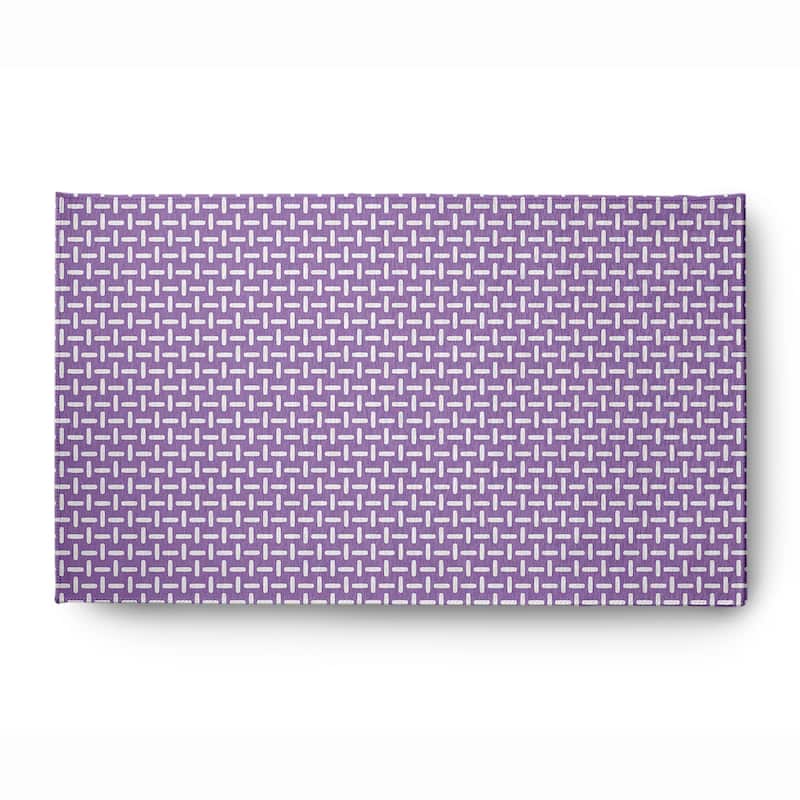 Woven Stitch Soft Chenille Rug - 3' x 5' - Purple