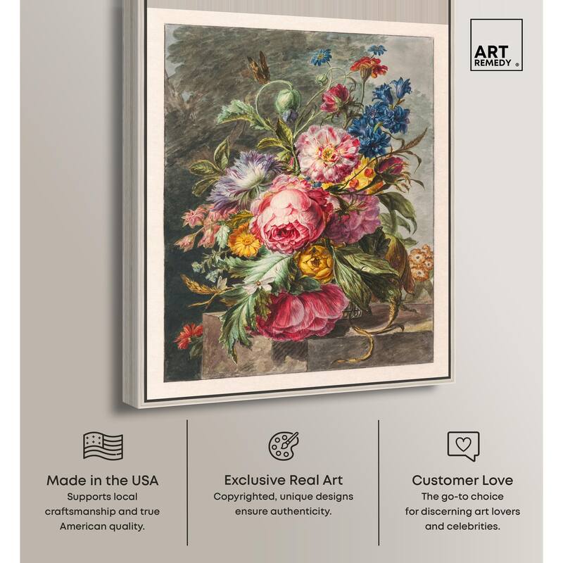 Stilleven Met Bloemen Canvas by Art Remedy