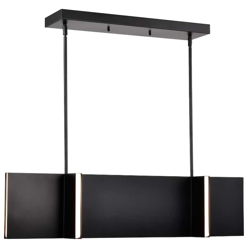 Blaine 38 Inch LED Island Pendant Matte Black Acrylic Lens - Matte Black