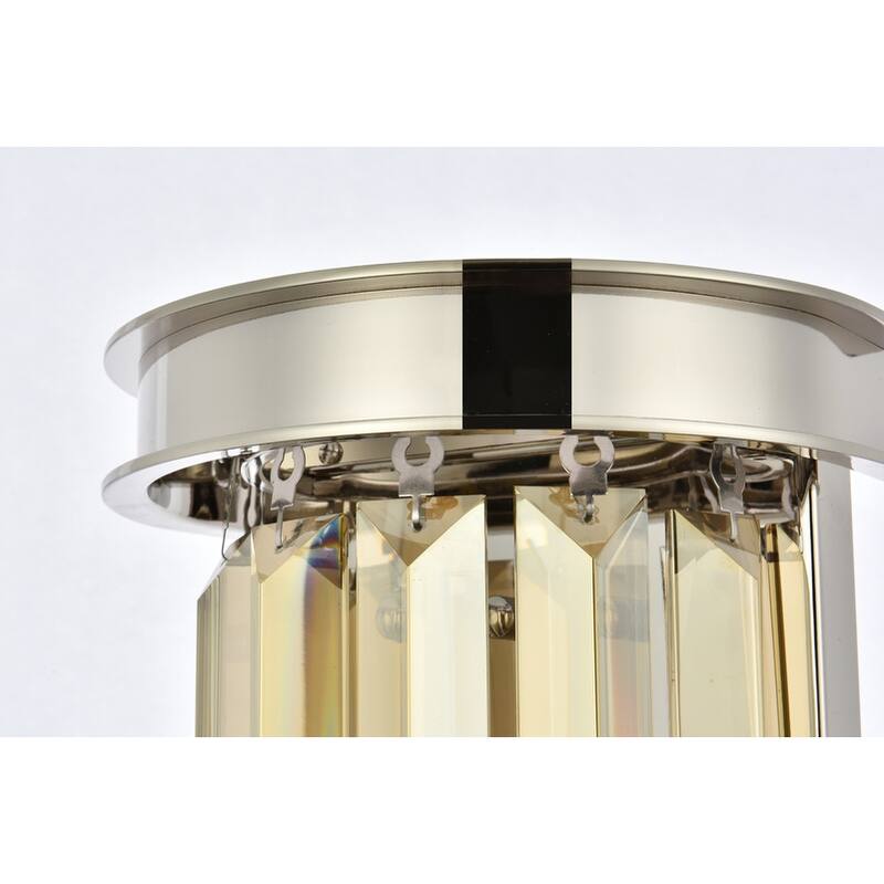 Royce Edge 2 light Polished nickel Wall Sconce