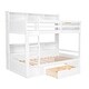 preview thumbnail 5 of 11, White Twin Size Solid Wood Bunk Bed with Storage Drawer