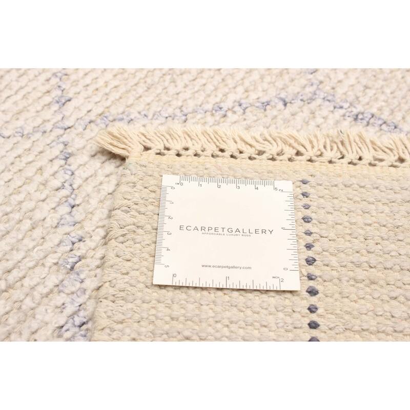 ECARPETGALLERY Hand-knotted Tangier Grey Wool Rug - 5'0 x 7'10