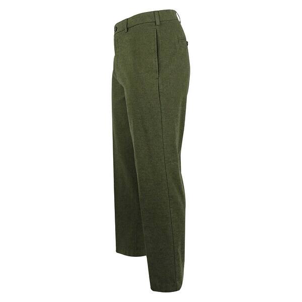 Shop Roundtree Yorke Men S Flat Front Classic Fit Pants 36x30