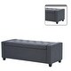 preview thumbnail 3 of 3, Modern Style Storage Bedroom Bench with Arms for Bedroom,Living Room, Entryway