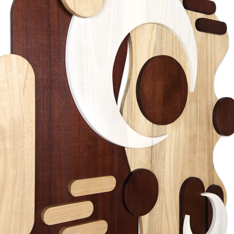 "Sands Serenade" Hand Made & Hand Finished Dimensional Solid Paulownia Wood Abstracts Wall Art