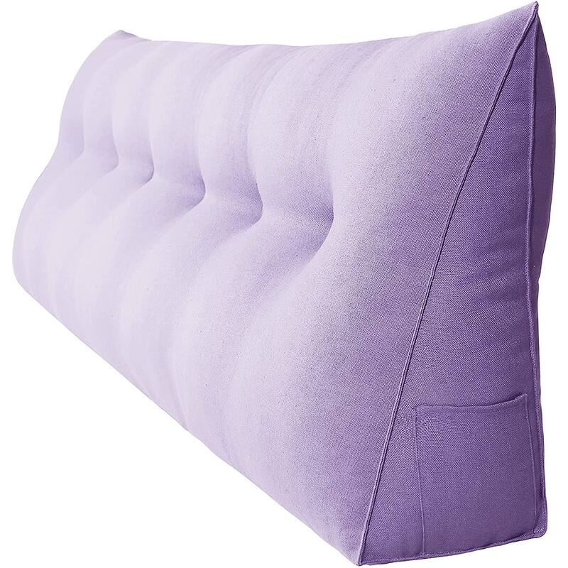 WOWMAX Bed Rest Reading Wedge Headboard Backrest Tufted Pillow