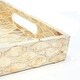 preview thumbnail 6 of 6, Allan Andrews Rectangular Capiz Shell Tray - 18"w x 12"d x 2"h