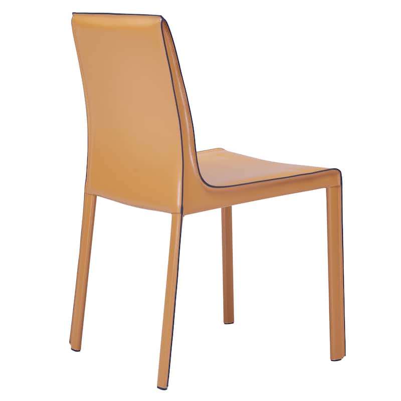NPD Furniture Gervin Recycled Leather Chair (Set of 2)