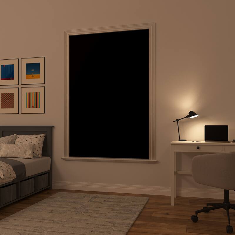 Sun Zero Lights Out Portable Travel Total Blackout Rod Pocket Curtain Panel, Single Panel