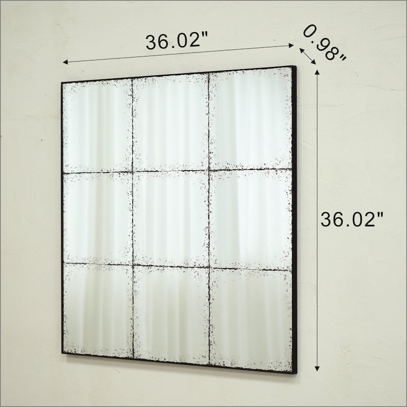 Square Wall-Mounted Mirror
