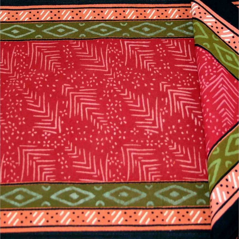 Cotton Block Print Luxurious Geometric Tablecloth Collection - Set of 4 Placemats