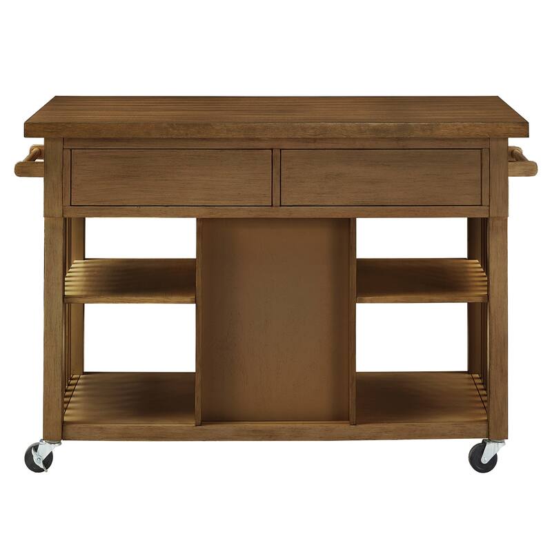 Eleanor Kitchen Island with Wine Rack by iNSPIRE Q Classic