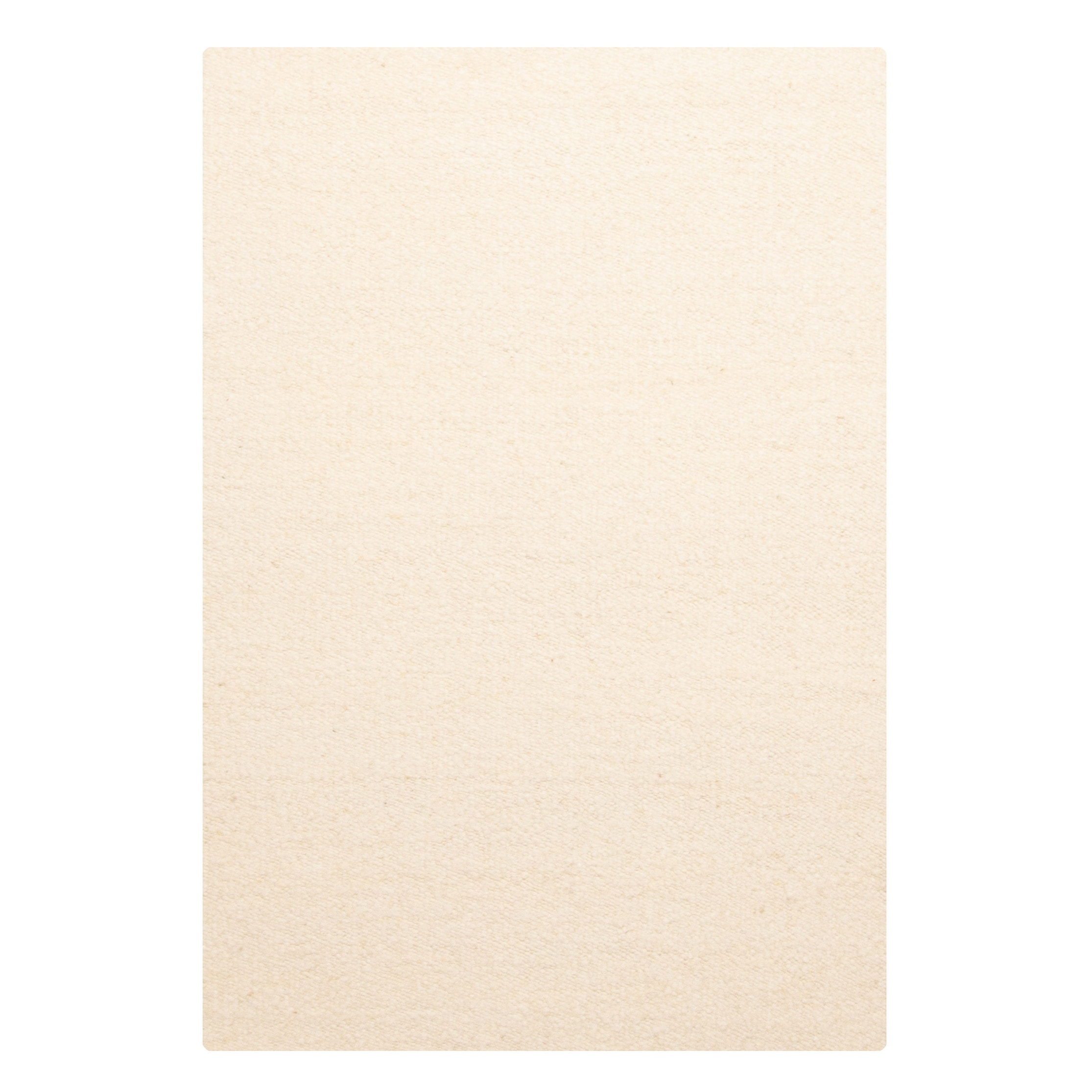 ECARPETGALLERY Braid weave Sienna Cream Wool Rug - 4'0 x 6'0