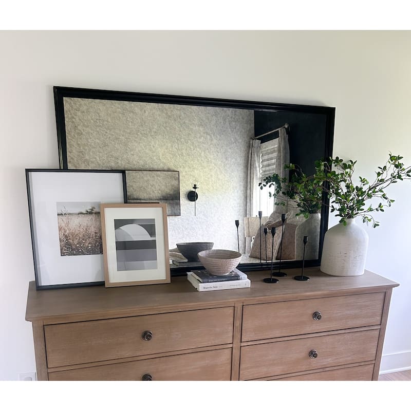 Frame My Mirror Black Framed Mirror, Geneva Design