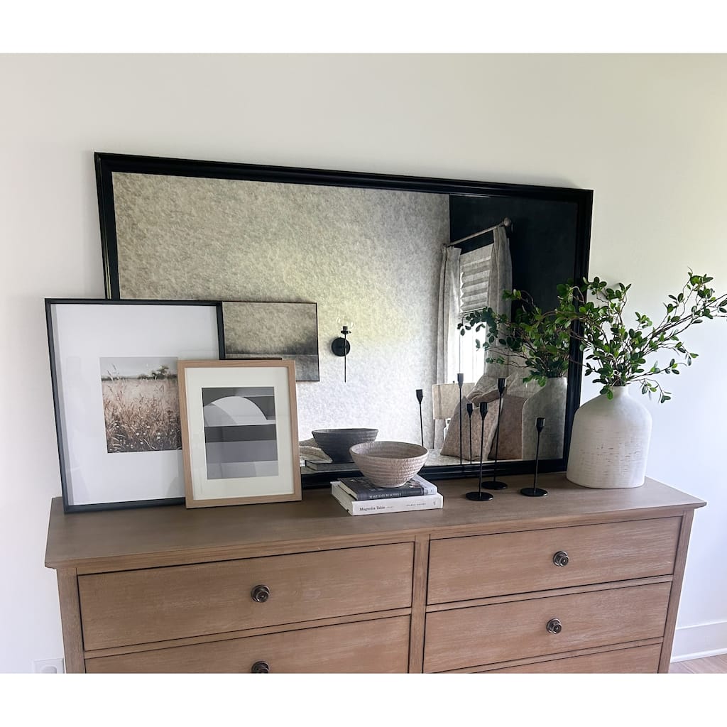 Frame My Mirror Black Framed Mirror, Geneva Design