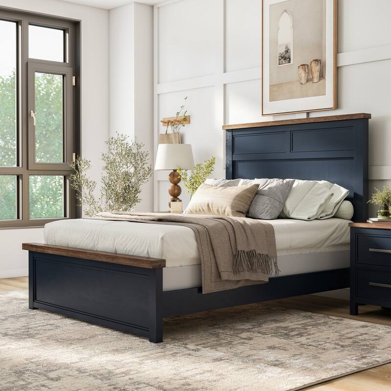 Furniture of America Althea Modern Farmhouse 5-Piece Wood Kids Panel Bedroom Set