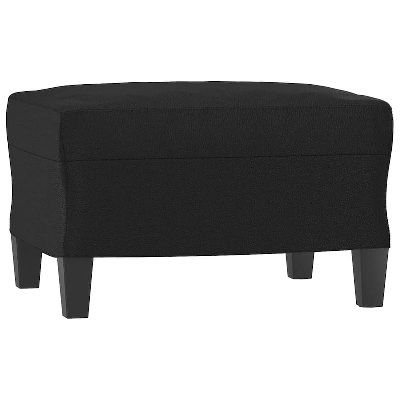 vidaXL Footstool Modern Ottoman Footrest for Living Room Bedroom Faux Leather