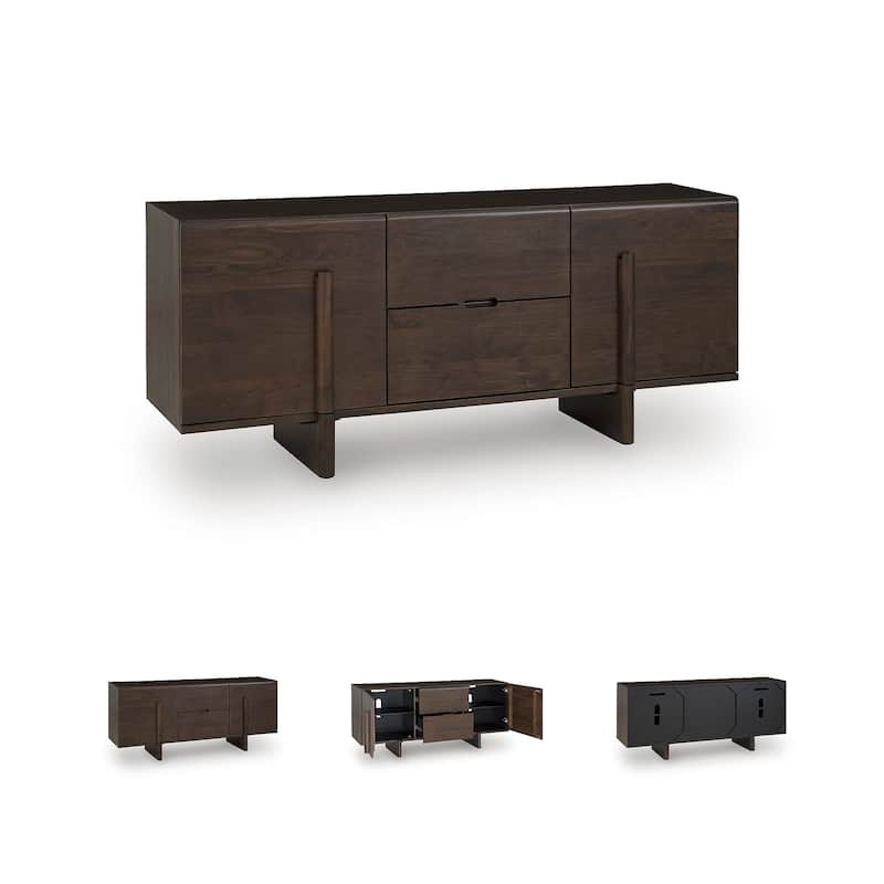 Signature Design by Ashley Kydler Brown Accent Cabinet - 63" W x 16.75" D x 28" H