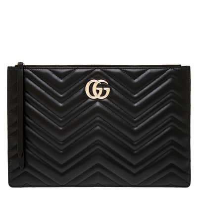 Gucci GG Marmont Medium Pouch - Black