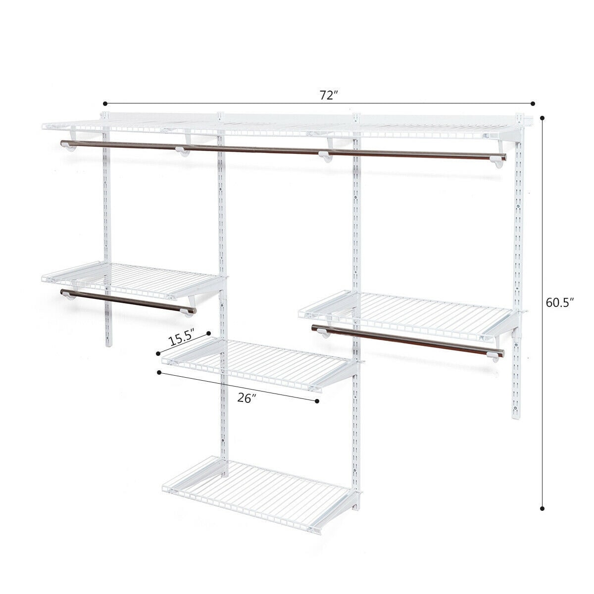 Custom Closet Organizer System Wall Mounted Closet System