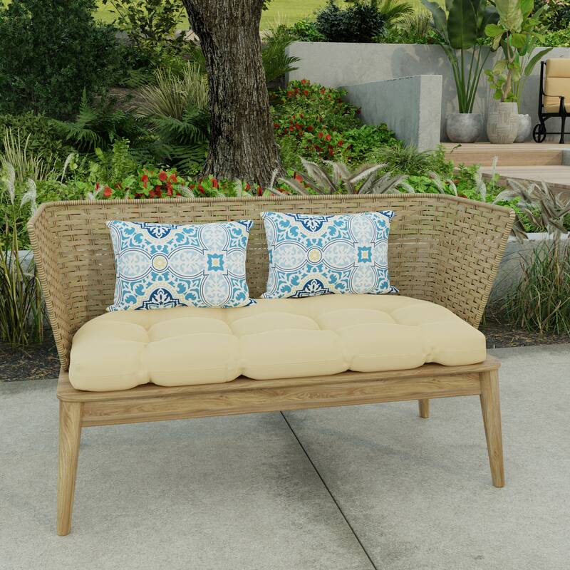 18" x 12" Outdoor Lumbar Throw Pillow - Set of 2 - 12'' L x 18'' W x 4'' H