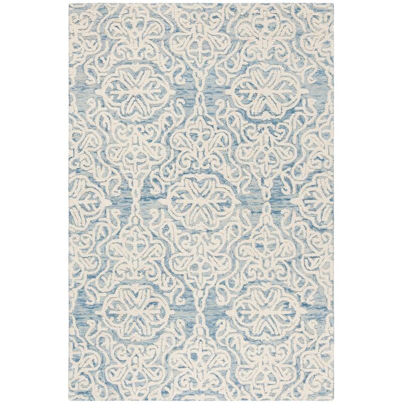 SAFAVIEH Handmade Blossom Mahalia Modern Floral Wool Rug