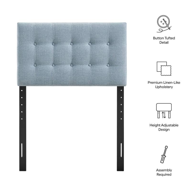 Emily Upholstered Fabric Headboard