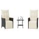 Option Black and cream With footrest Small