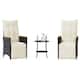 Option Black and cream With footrest Small