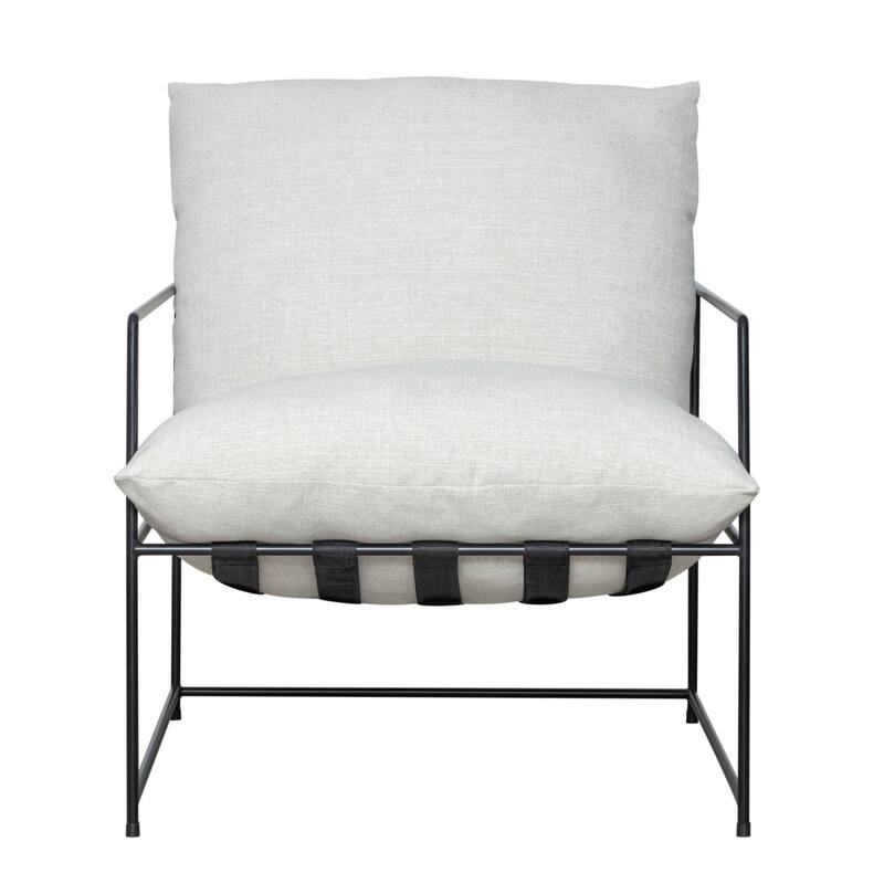 Rogan Modern Industrial Accent Chair