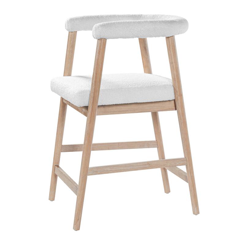 Christopher Knight Home - Modern Wooden Bar Stools with Back - Set of 2