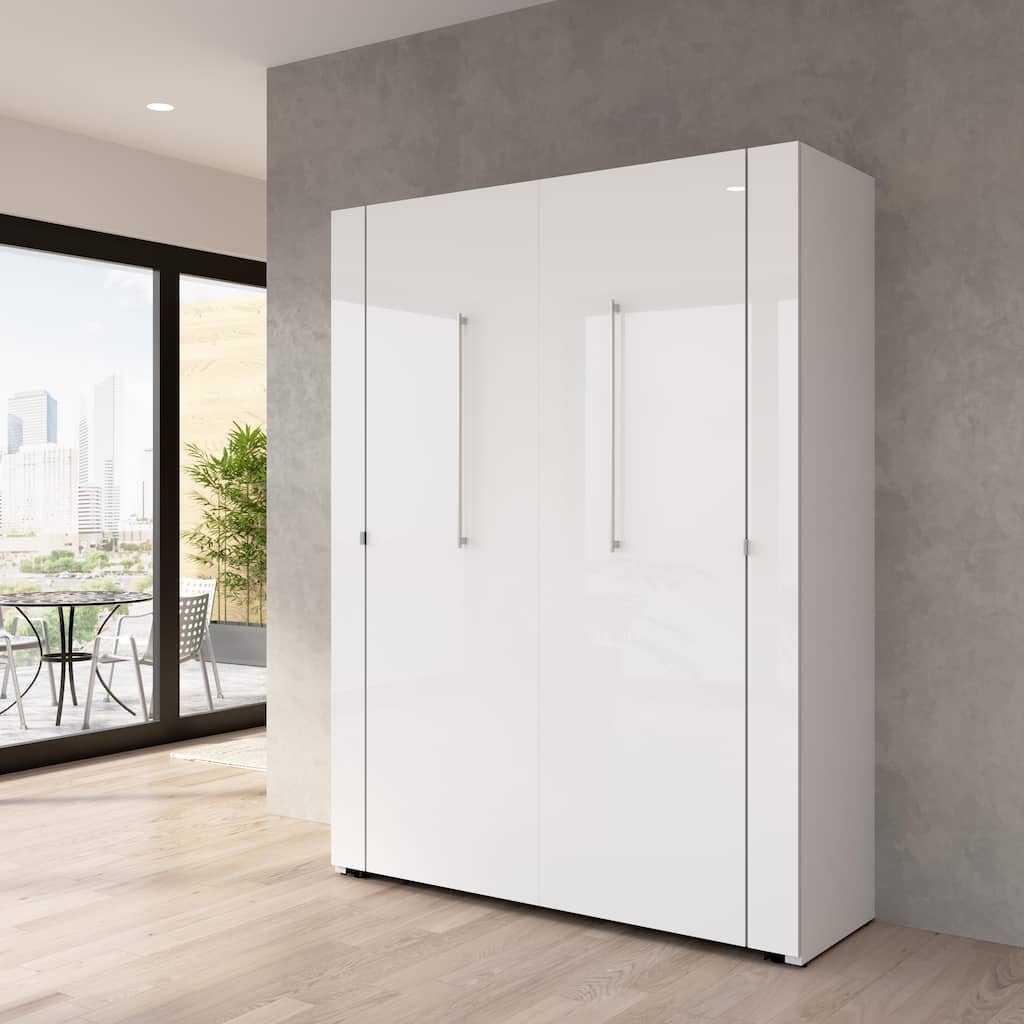 Bestar Avalon High-Gloss Murphy Bed for Multipurpose Spaces