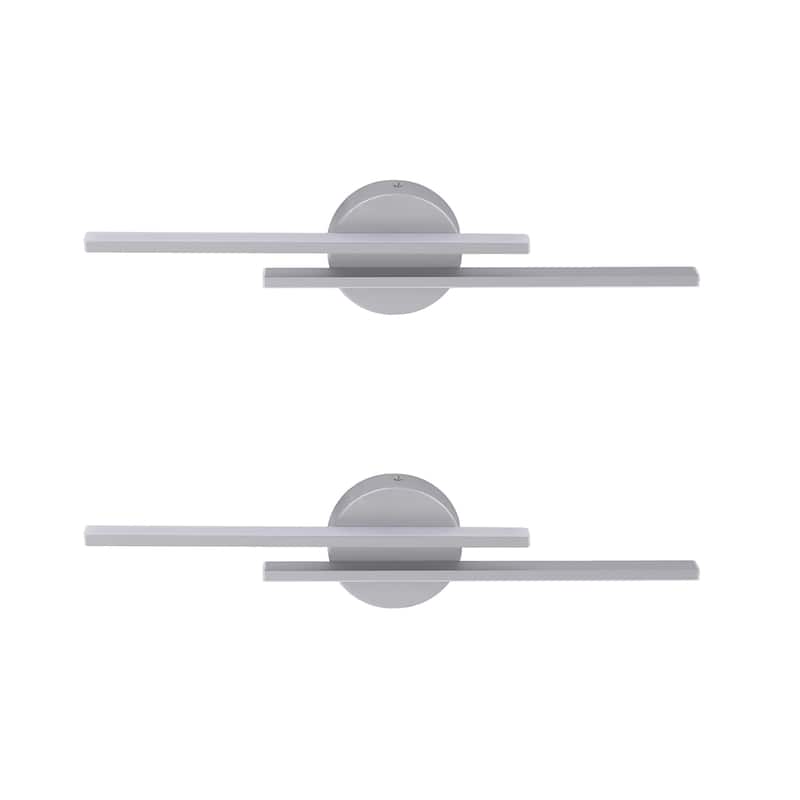 2-PACK Modern Dimmable Metal LED Bathroom Vanity Light