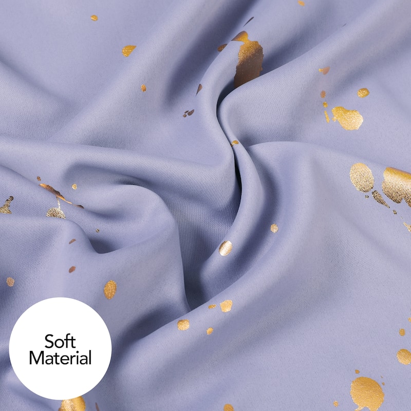 Deconovo Gold Spot Curtain Panel Pair (2 Panel)