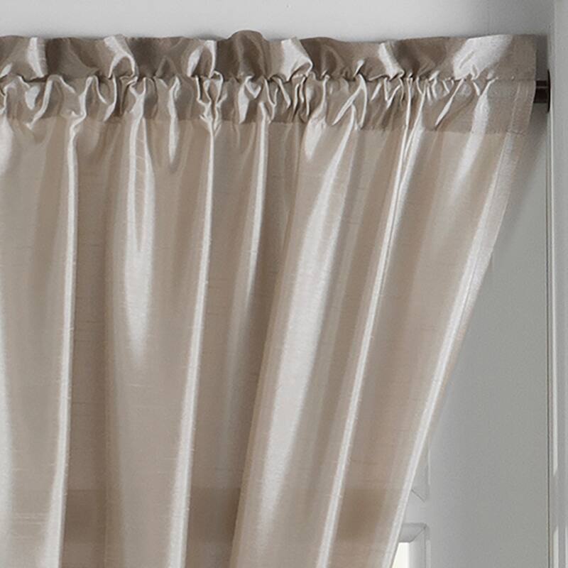 Gracewood Hollow Ford Faux Silk French Door Window Panel