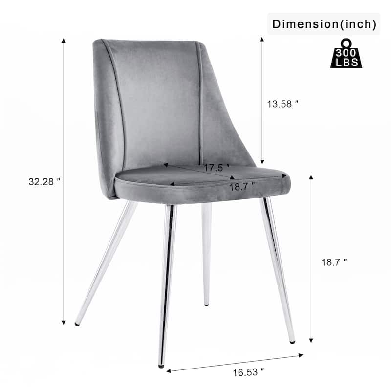 Velvet Dining Chairs(set of 4)