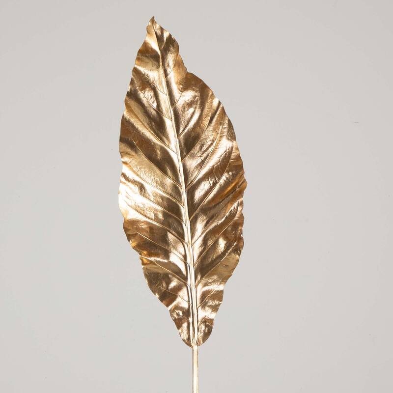 Traveler Palm Artificial Stem Sprays - 53" - Gold - Set of 3
