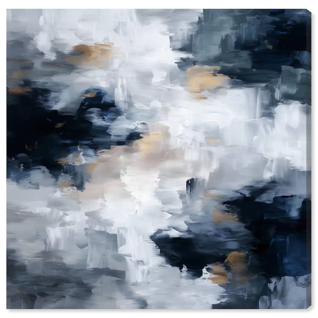 Midnight and Ivory II Canvas by Art Remedy, Gallery Wrapped