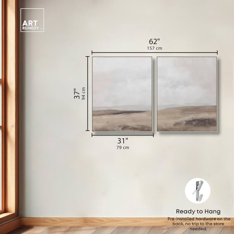 Quietude II Canvas Set of 2 by Art Remedy