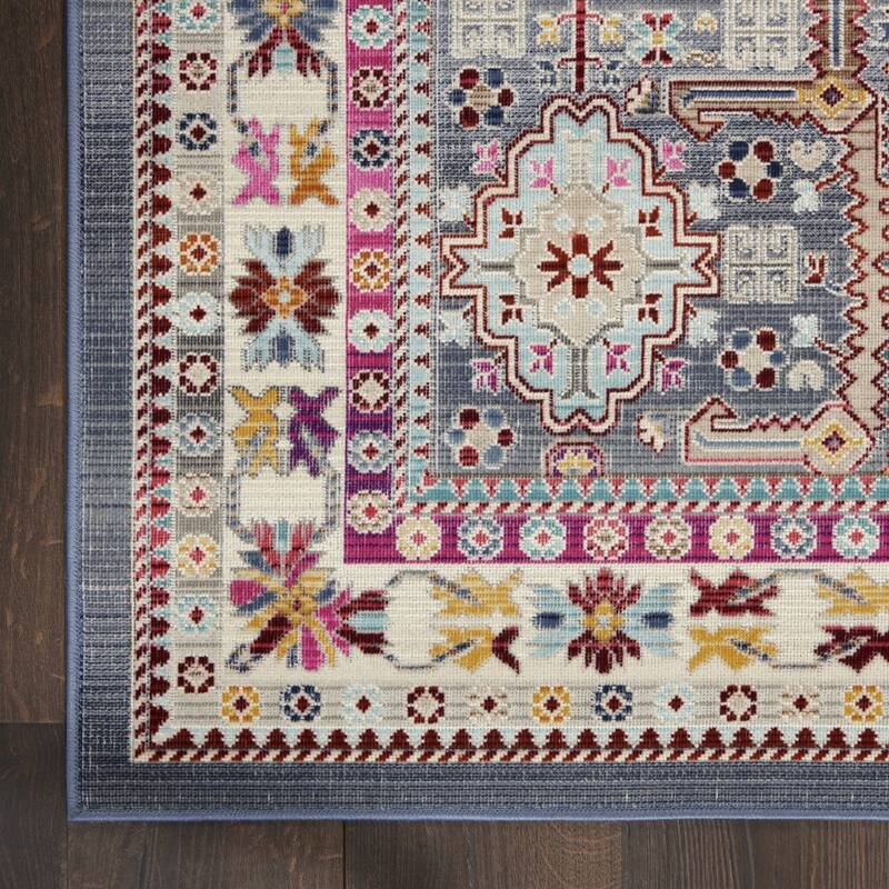 HomeRootsFloral Bohemian Rectangle Area Rug - 72' X '48' X '0.5